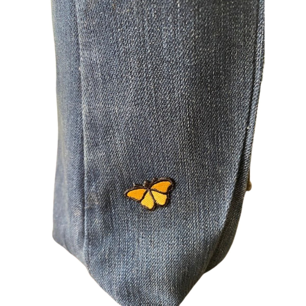 TOTE BAG: Patterned Lining - Butterfly Patch - Two pockets